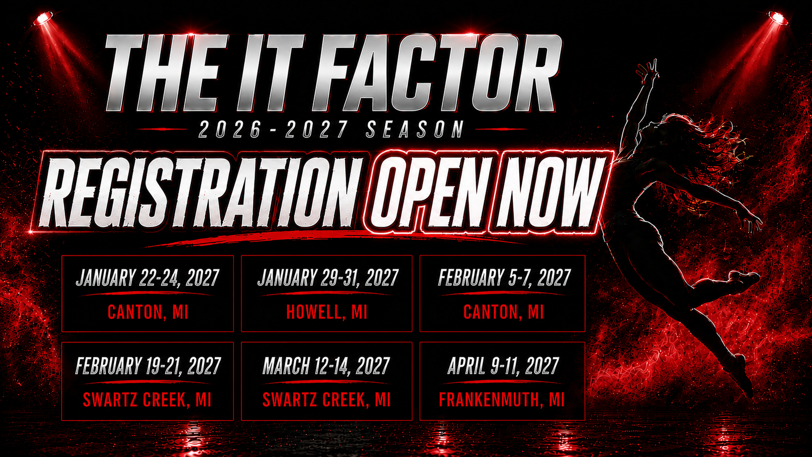 The It Factor 2026-2027 Season Registration Open Now